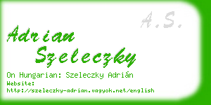 adrian szeleczky business card