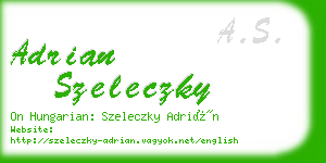 adrian szeleczky business card